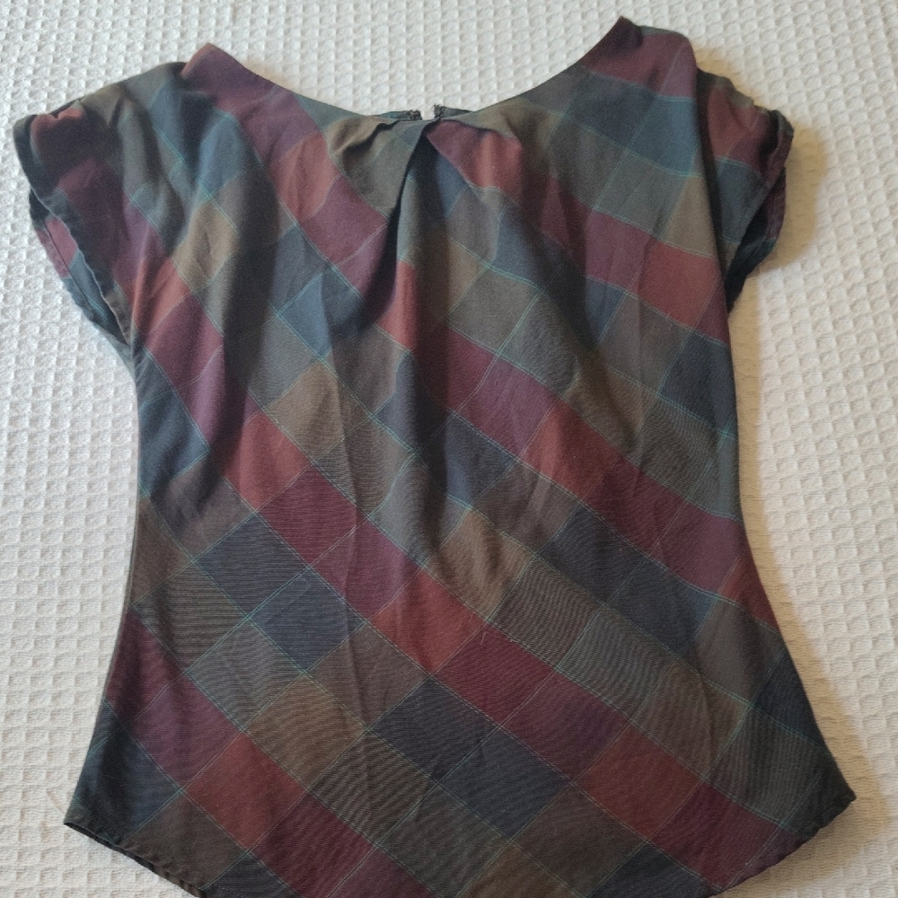 Patagonia Women's Top in Red and Green Plaid